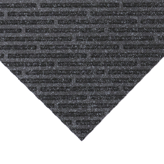 M+A Matting (16 Pack) REPP-Tile™ Carpet Tile, Broken Diagonal Pattern, Anthracite